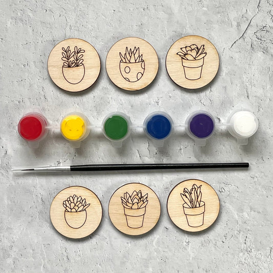 DIY Magnets - Make your own magnets succulent kit - by LeeMo Designs in Bend, Oregon