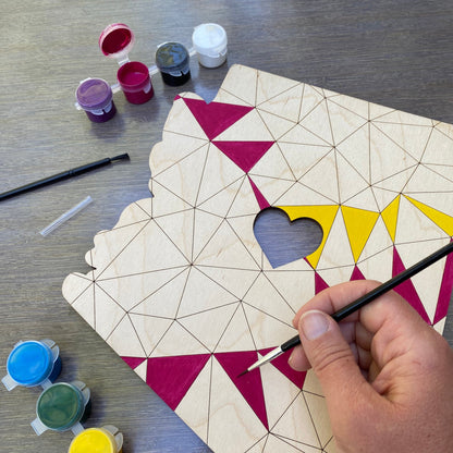 DIY State Paint Kit - Geometric - LeeMo Designs