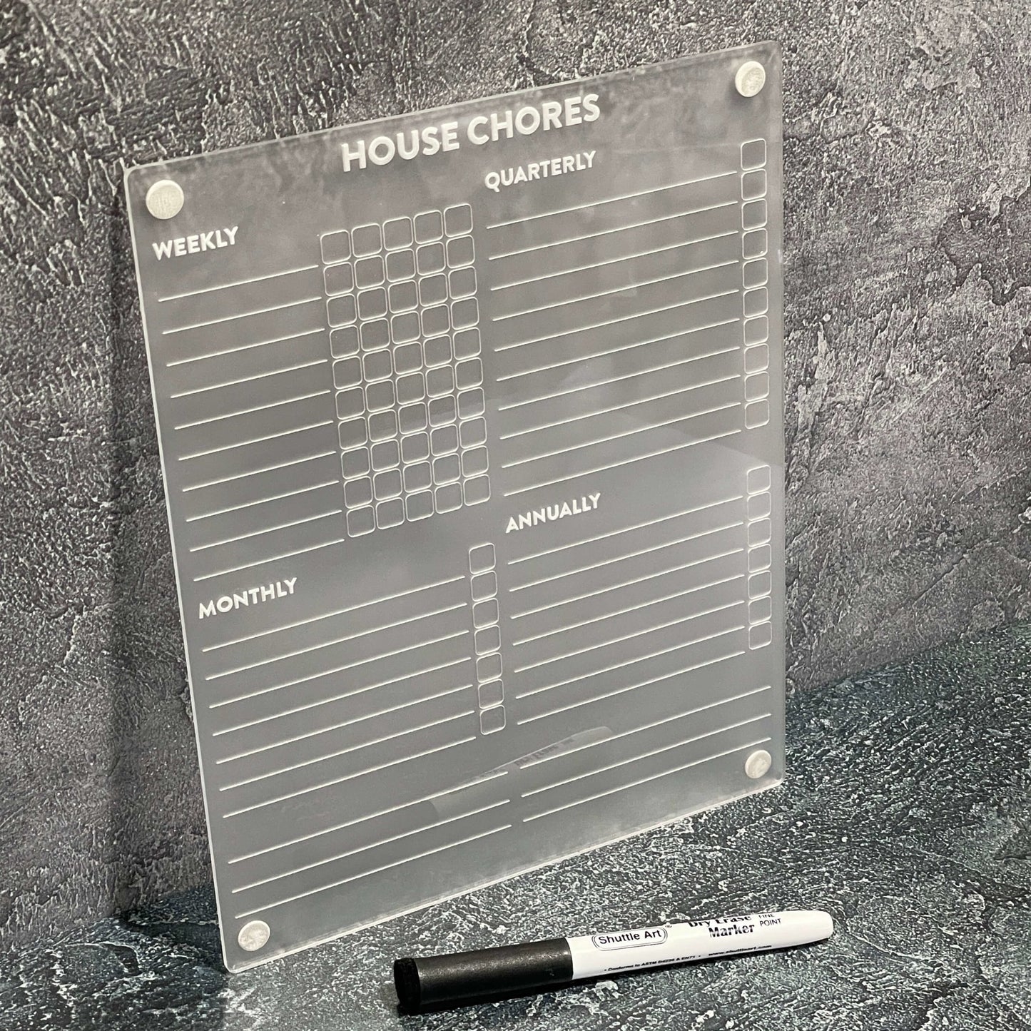 Dry-Erase Magnetic Board: Household Chore List - LeeMo Designs