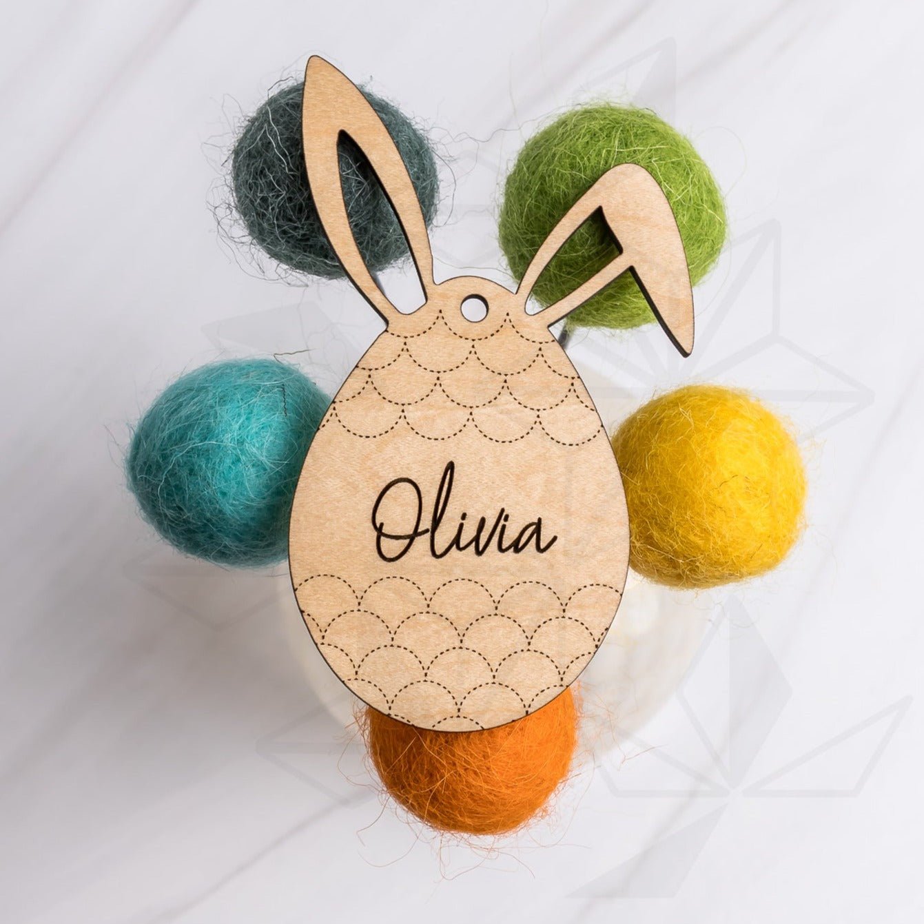 Easter Bunny Basket Tags - Egg Bunny Ears - LeeMo Designs