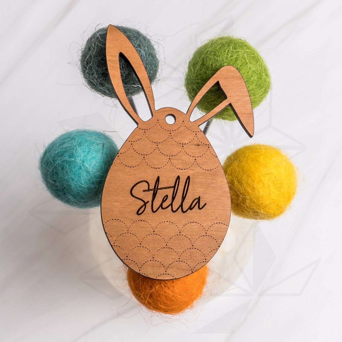 Easter Bunny Basket Tags - Egg Bunny Ears - LeeMo Designs