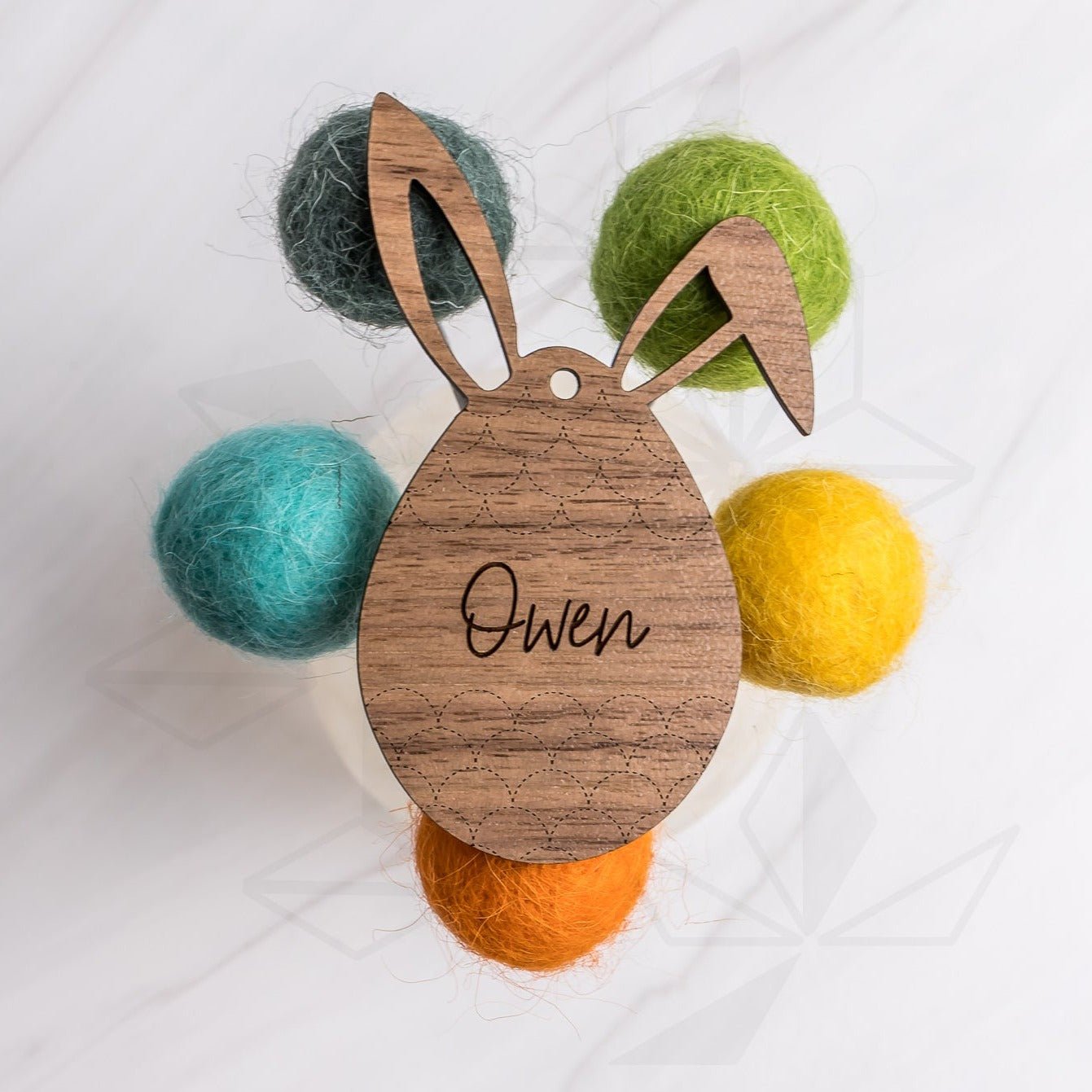 Easter Bunny Basket Tags - Egg Bunny Ears - LeeMo Designs