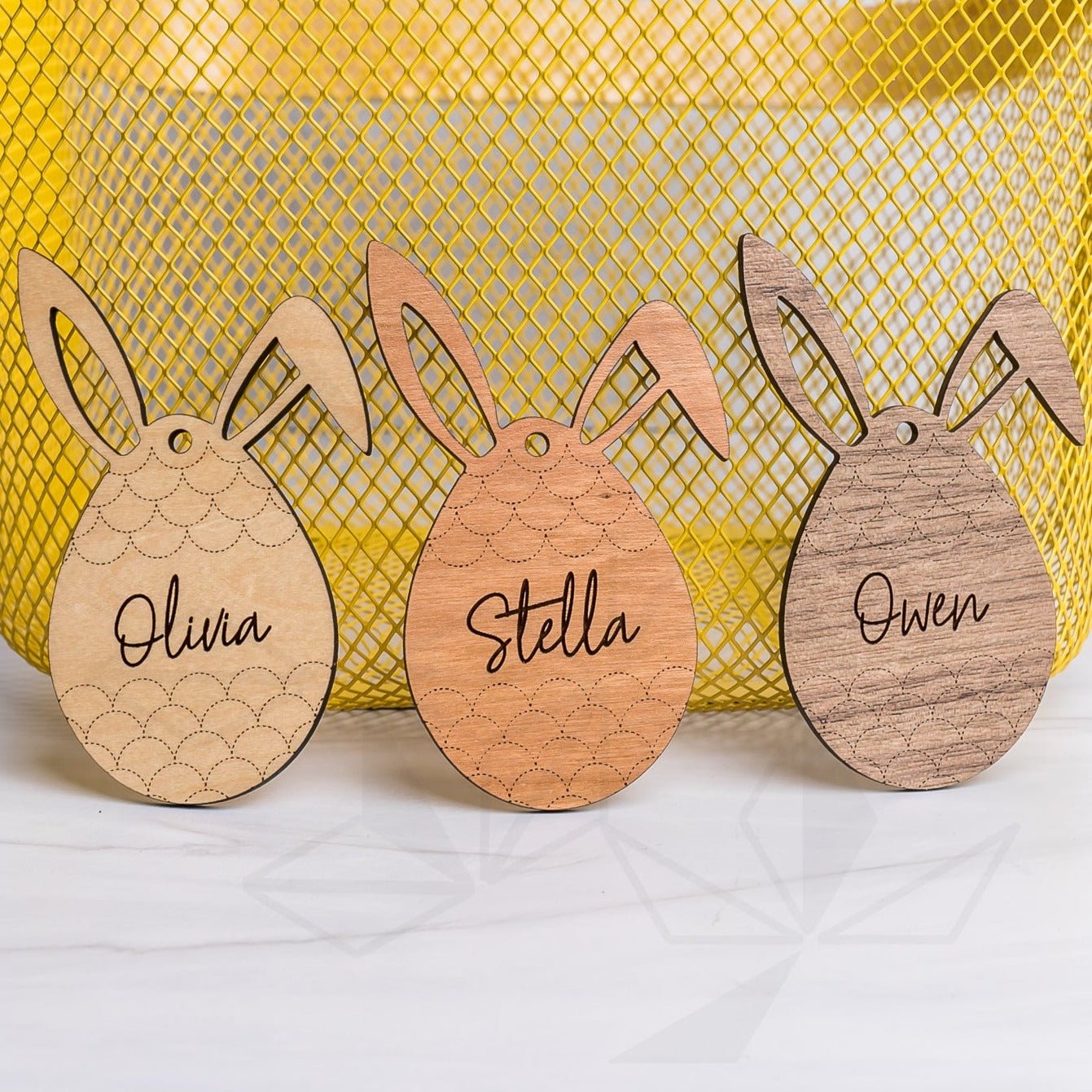 Easter Bunny Basket Tags - Egg Bunny Ears - LeeMo Designs