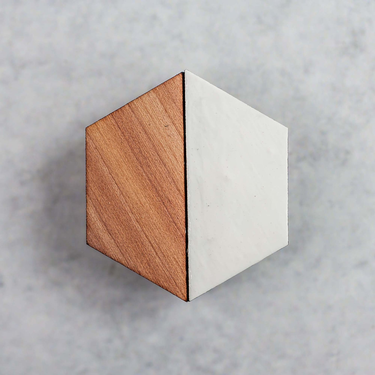 Decorative Refrigerator Magnets - Hexagonal cedar wood, hand painted by LeeMo Designs in Bend, Oregon