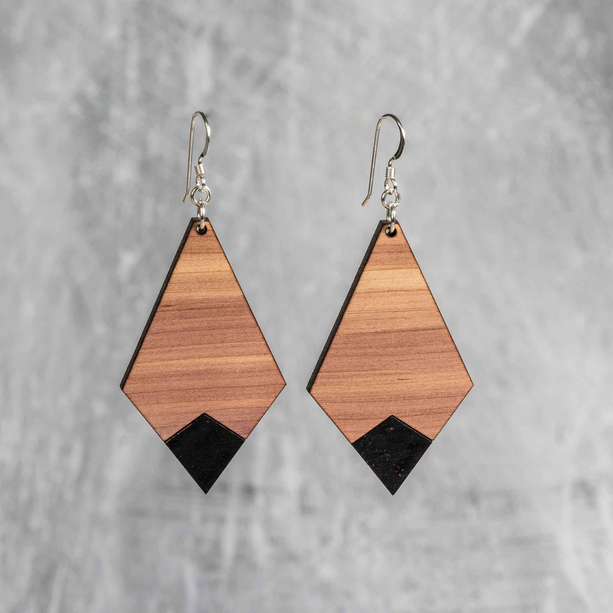 Wooden on sale earring designs