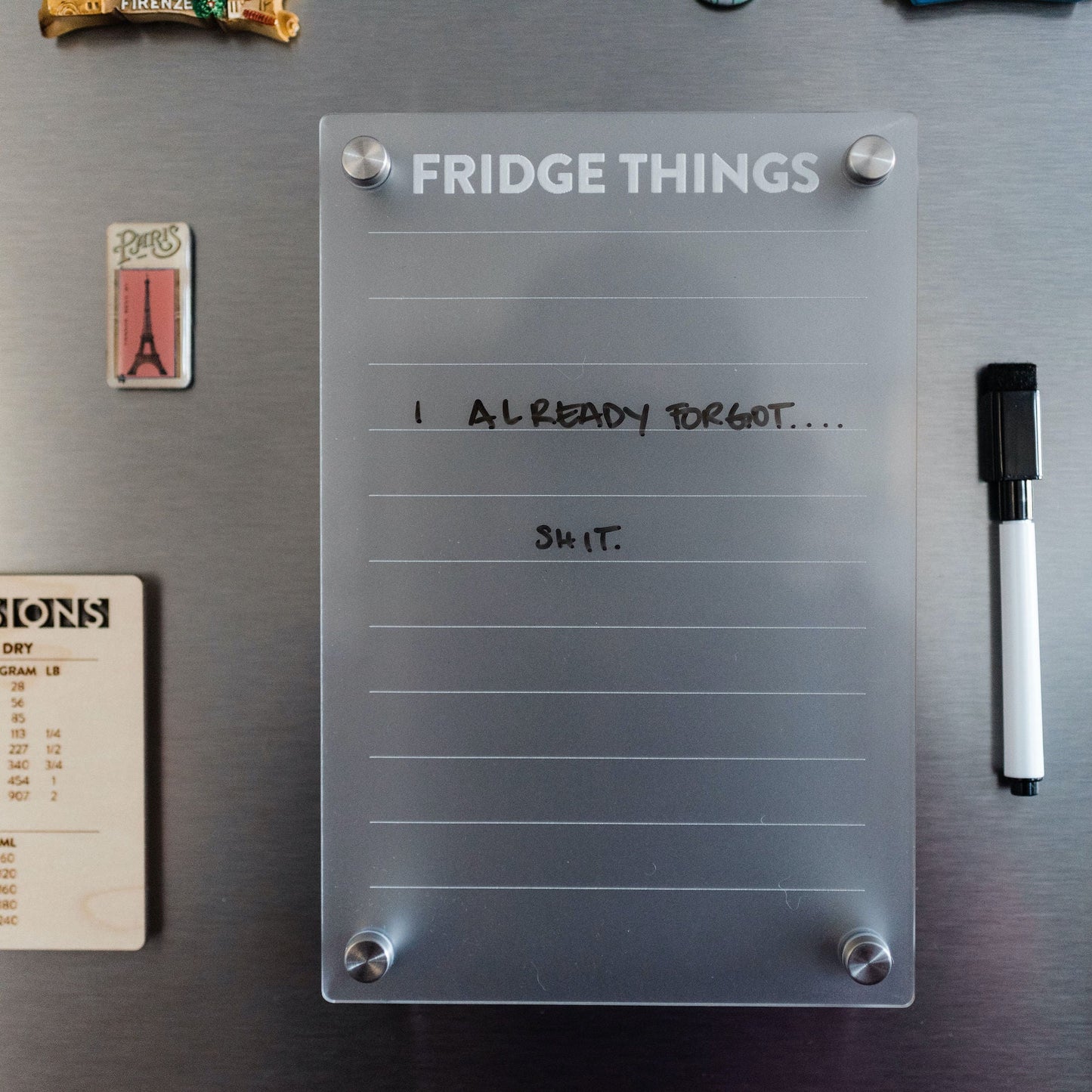 Magnetic Fridge Board - LeeMo Designs