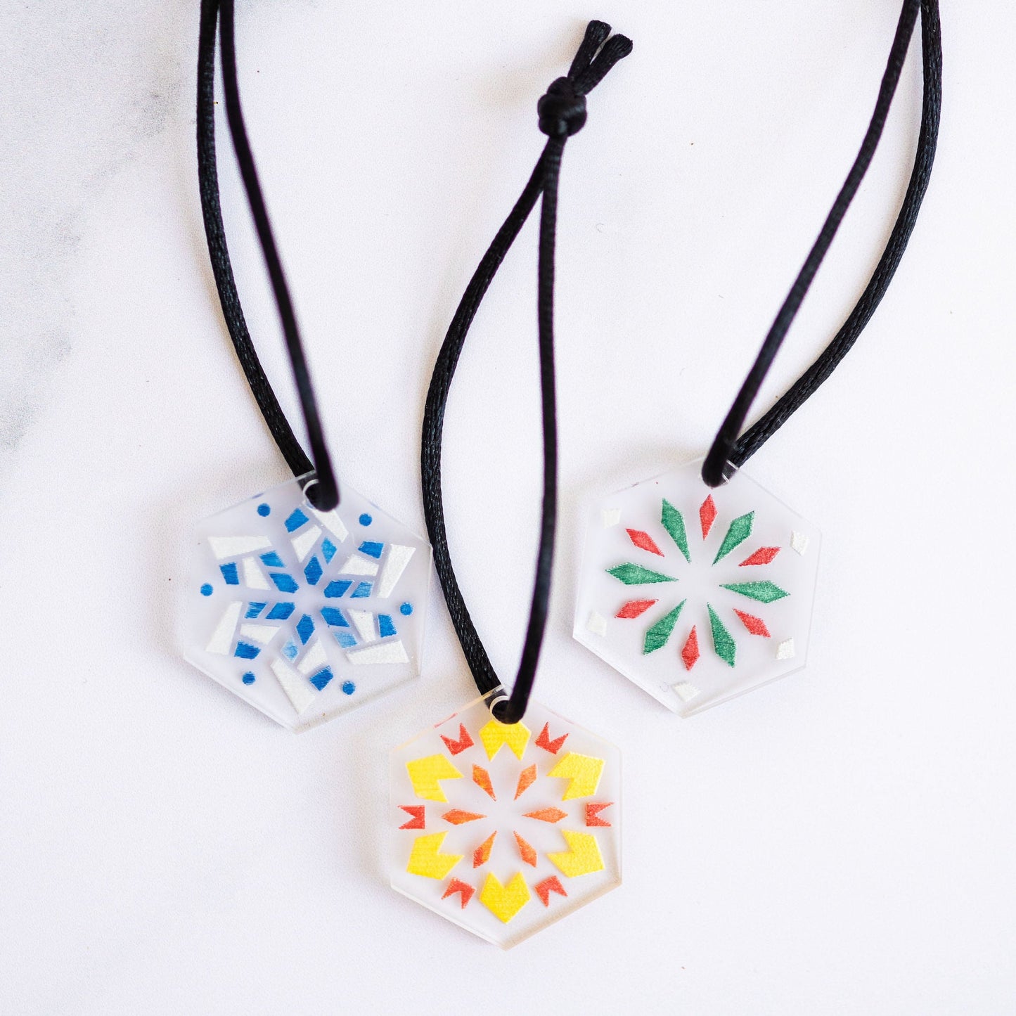 Mini Snowflake Ornaments DIY Paint Kit - LeeMo Designs