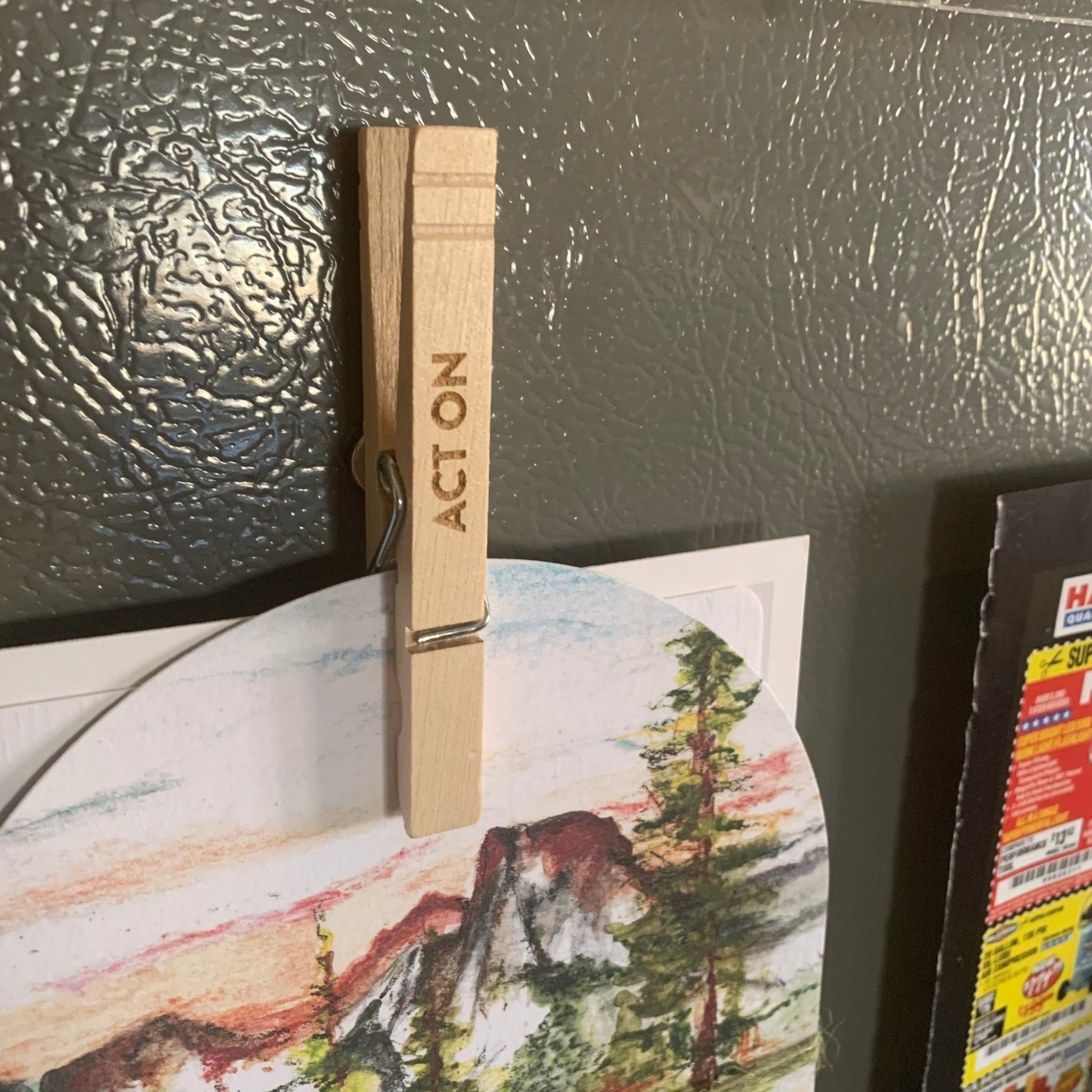Wood Magnets for command center home - refrigerator magnets by LeeMo Designs in Bend, Oregon