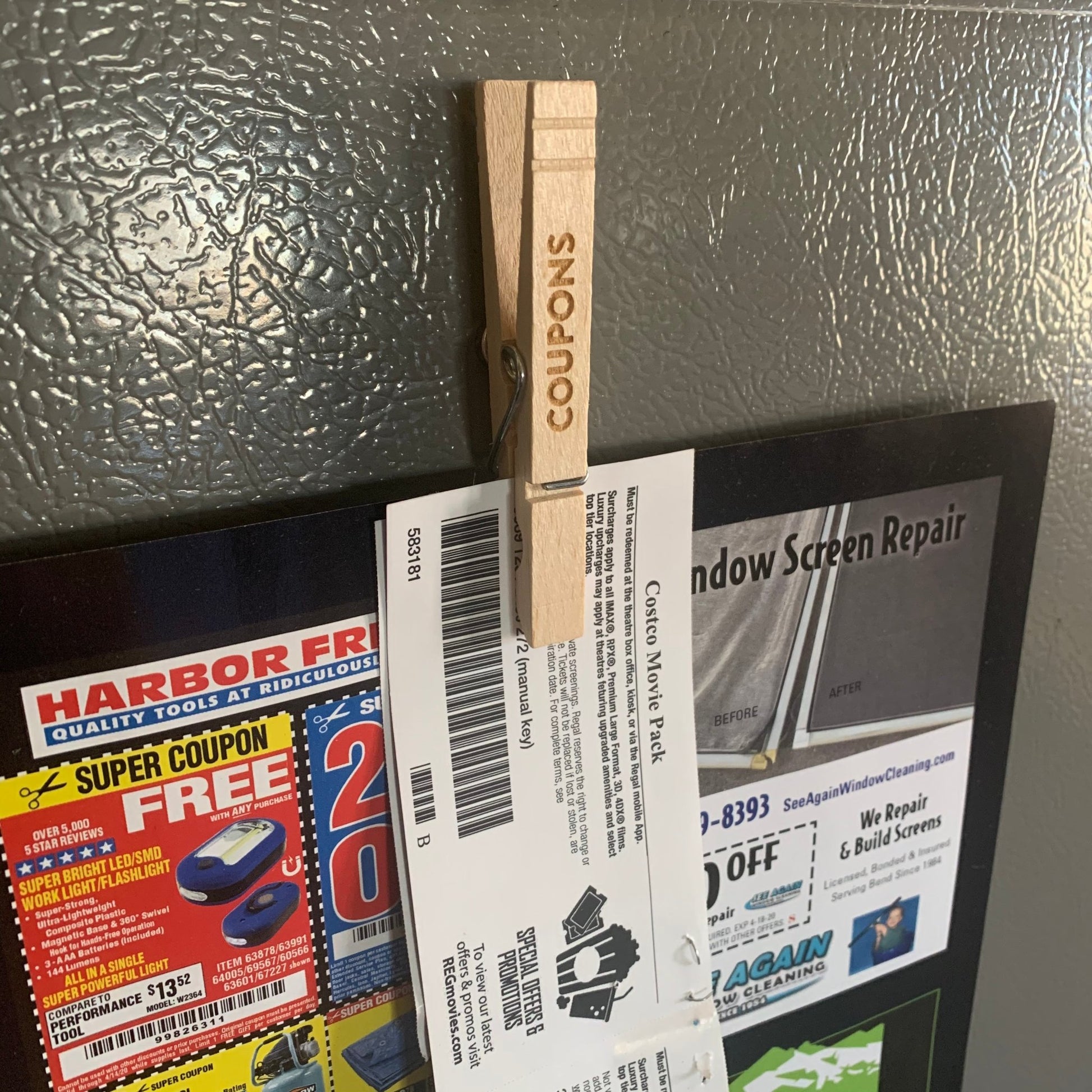 Wood Magnets for command center home - refrigerator magnets by LeeMo Designs in Bend, Oregon