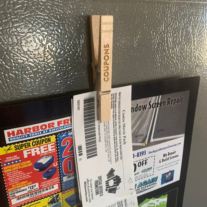 Wood Magnets for command center home - refrigerator magnets by LeeMo Designs in Bend, Oregon
