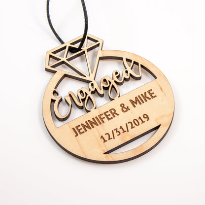 Personalized Engagement Ornament - LeeMo Designs