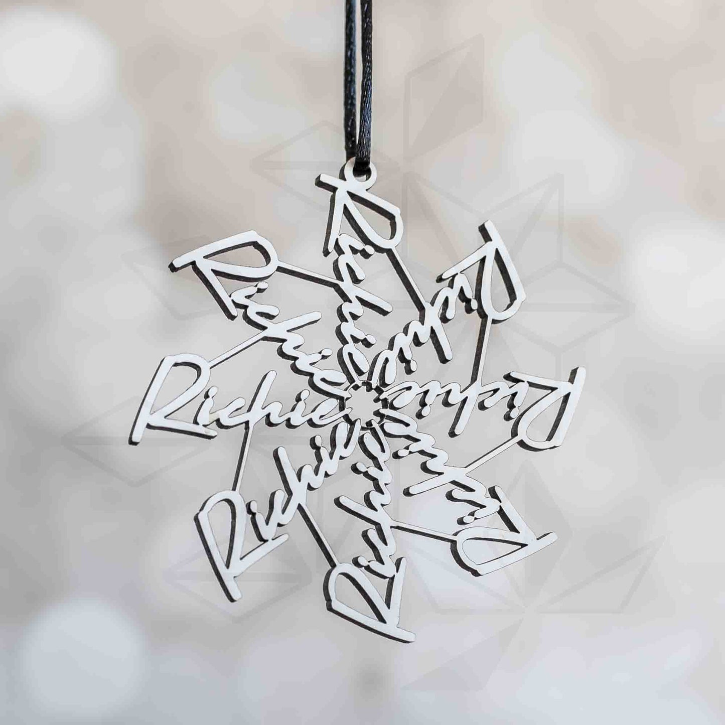 Personalized Ornaments: Name Flake - LeeMo Designs