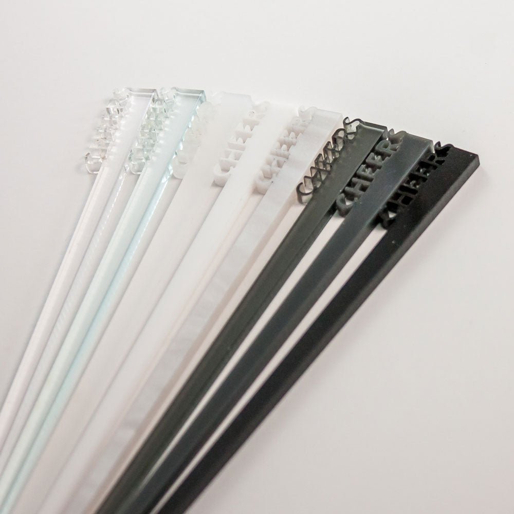 Stir Sticks - Personalized Text - acrylic color options - Laser Cut by LeeMo Designs