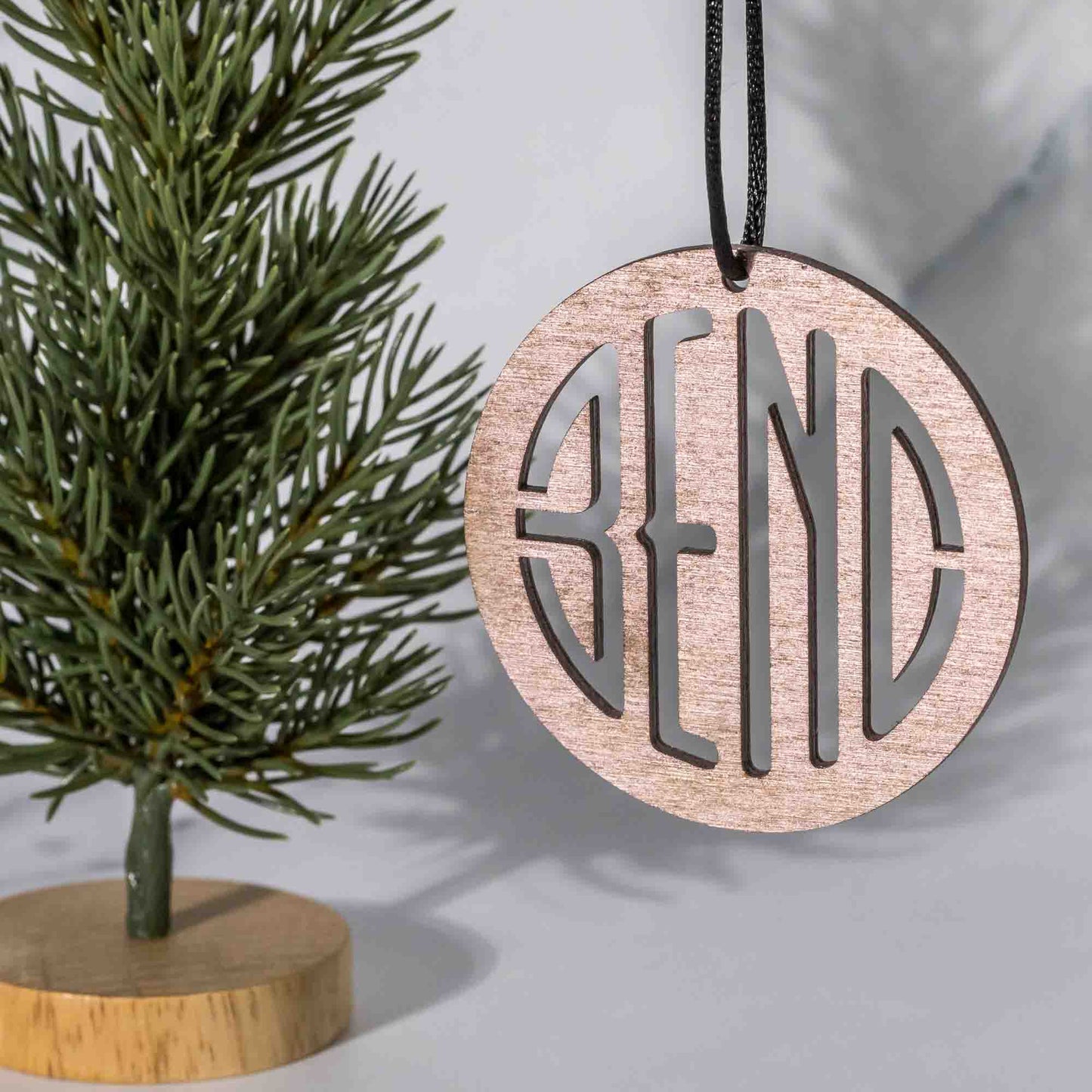 State Christmas Ornaments: Bend, Oregon (Cut Out) - LeeMo Designs