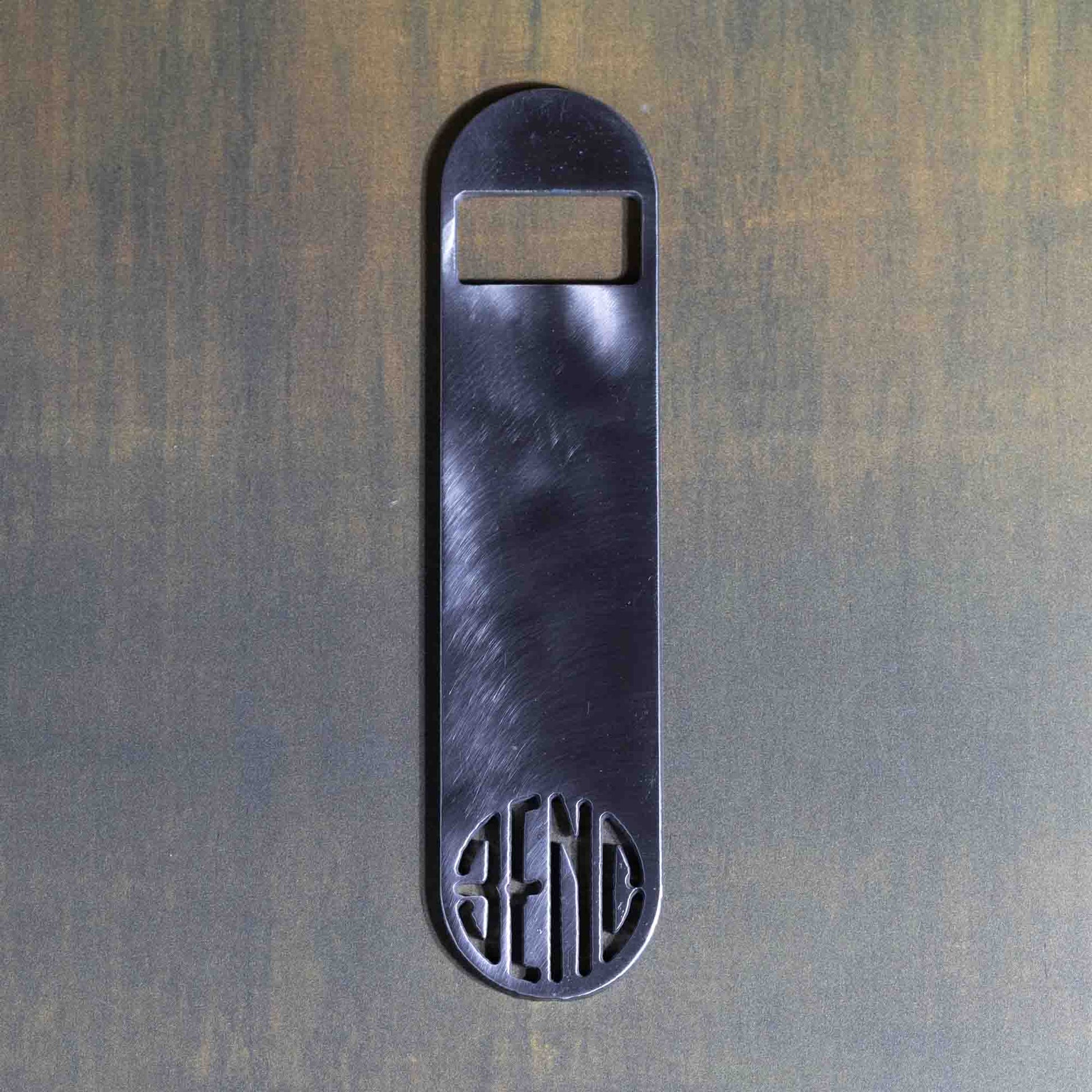 Metal Bottle Opener - Plasma Cut Steel - Bend, Oregon Logo - by LeeMo Designs in Bend, Oregon