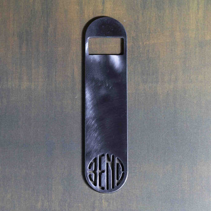 Metal Bottle Opener - Plasma Cut Steel - Bend, Oregon Logo - by LeeMo Designs in Bend, Oregon