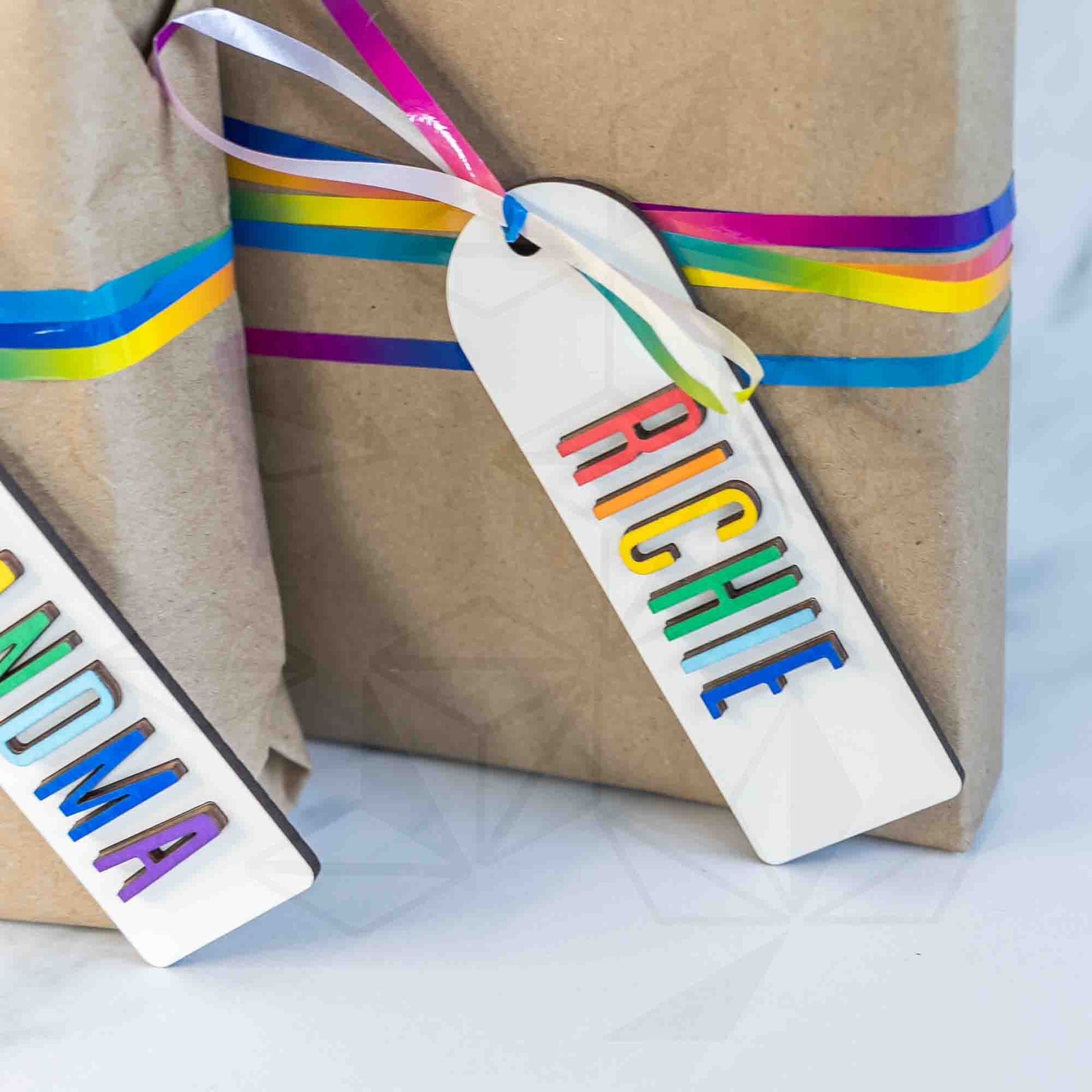Stocking Tags - Rainbow - LeeMo Designs