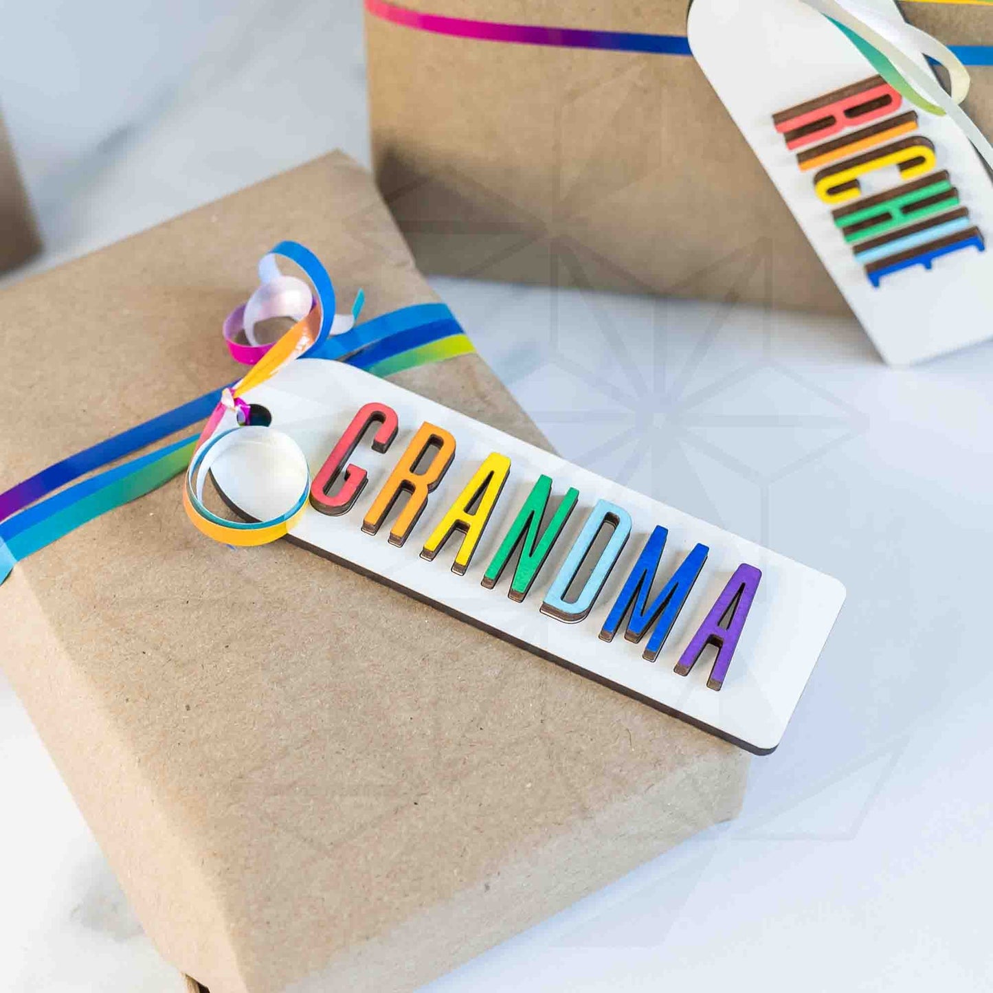 Stocking Tags - Rainbow - LeeMo Designs