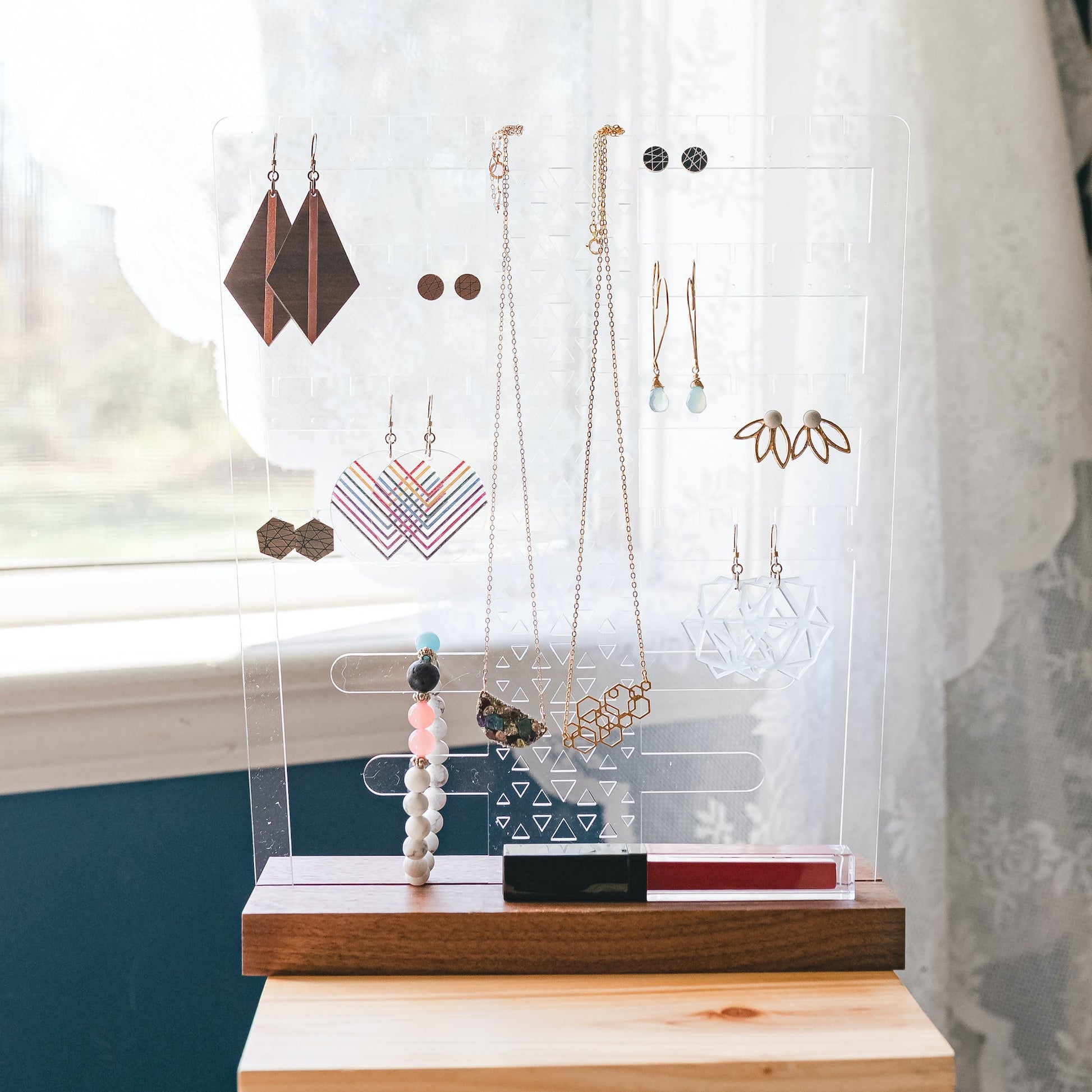Tabletop Acrylic Jewelry Organizer - LeeMo Designs