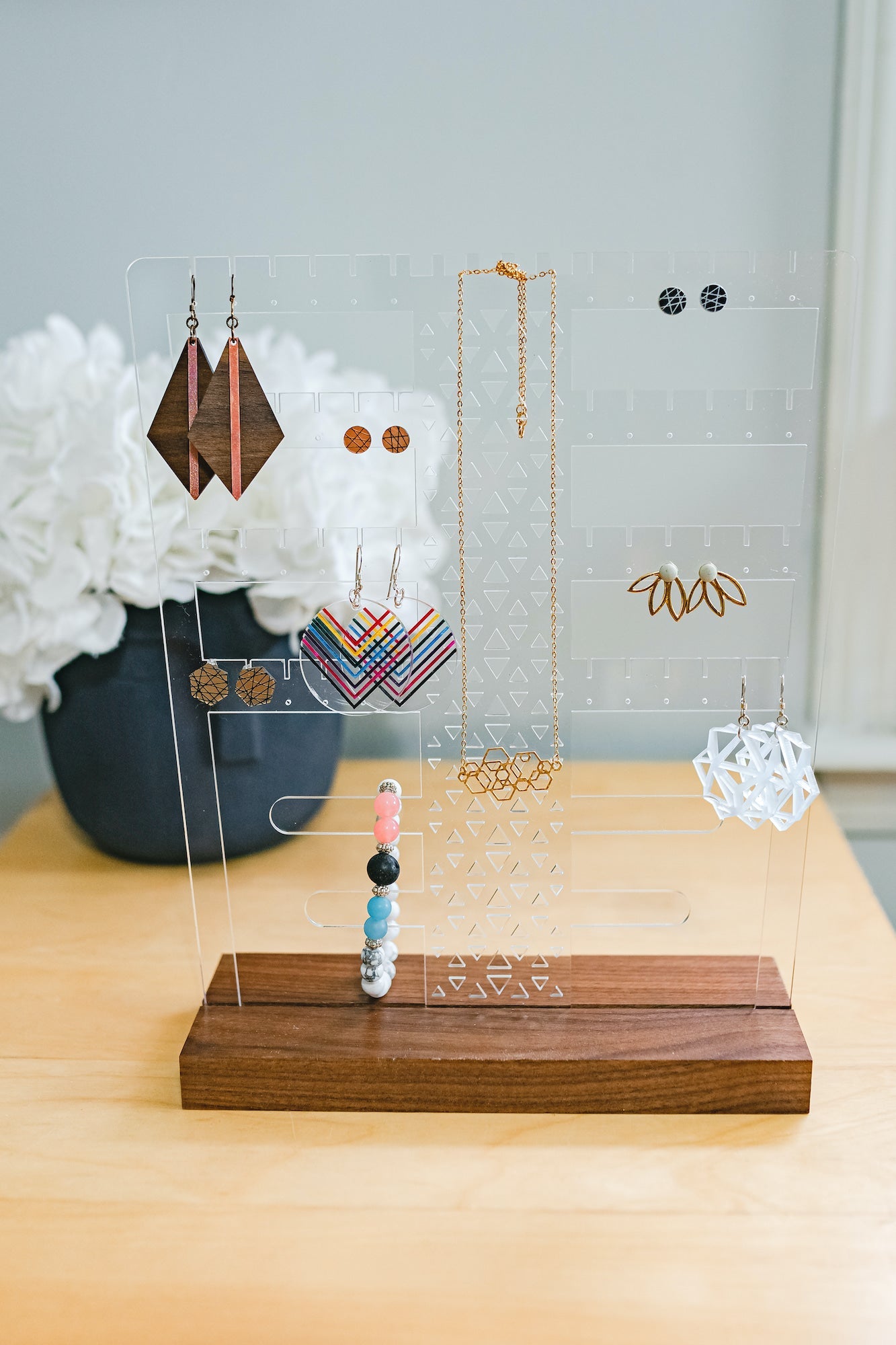 Tabletop Acrylic Jewelry Organizer - LeeMo Designs